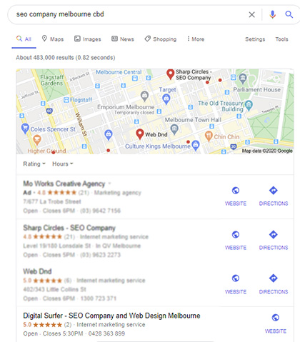 local seo results